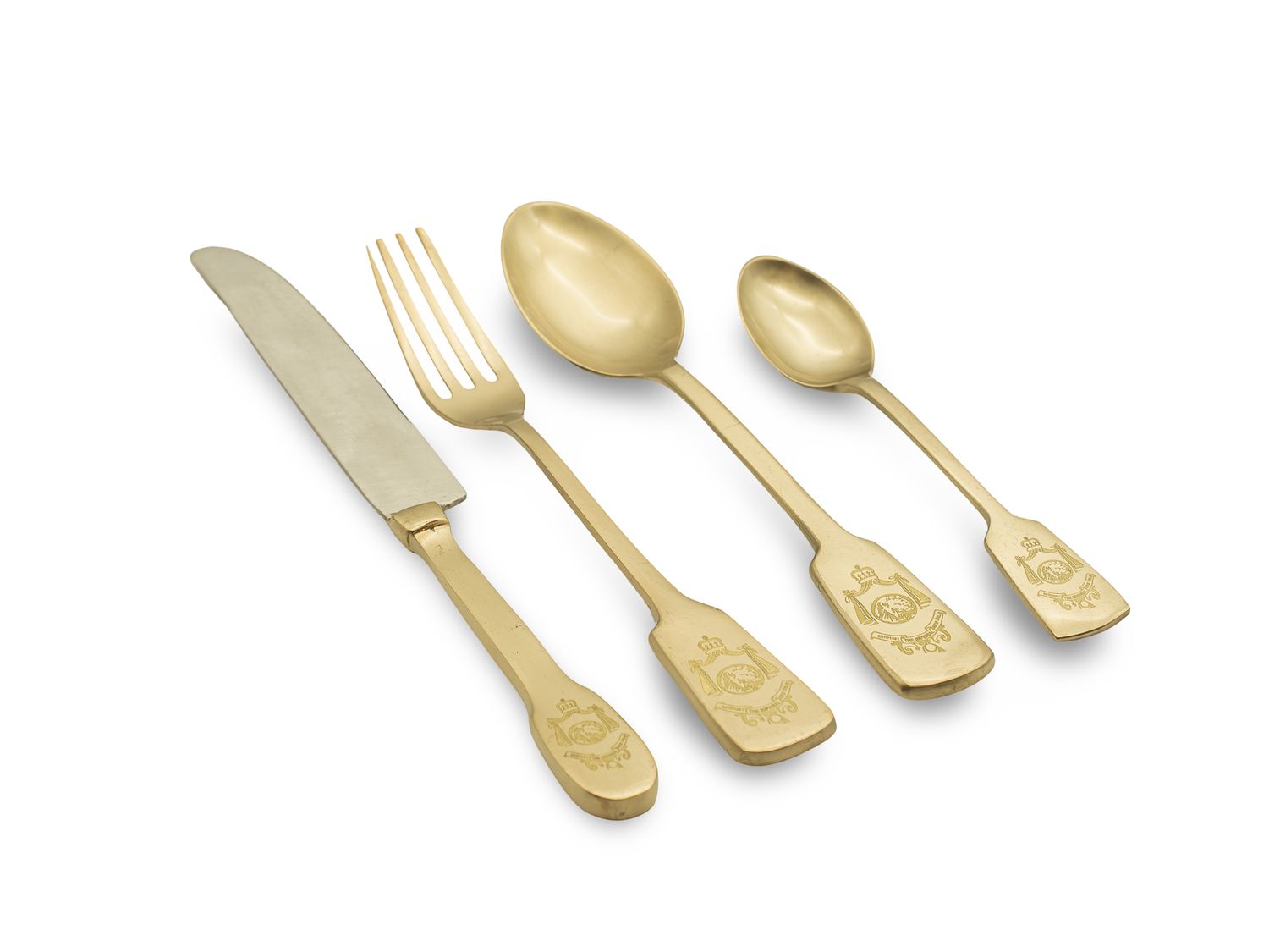 Brass Cutlery Set of 4