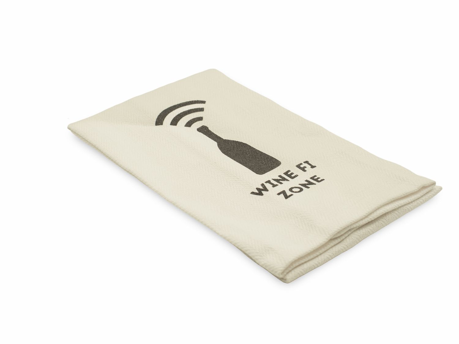 Novelty Tea Towel Wine Fi Zone