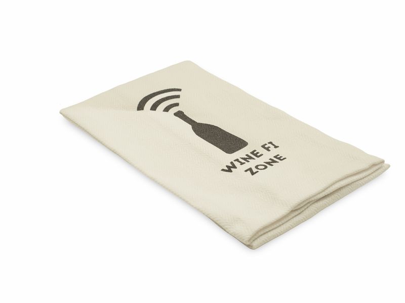 Novelty Tea Towel Wine Fi Zone