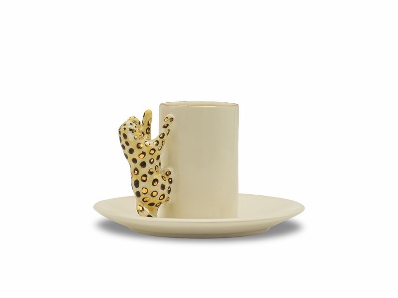 Cup and Saucer set Leopard
