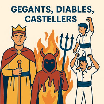 GEGANTS,DIABLES I CASTELLERS
