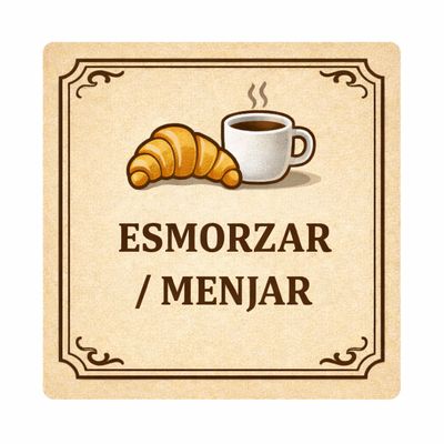 ESMORZAR / MENJAR