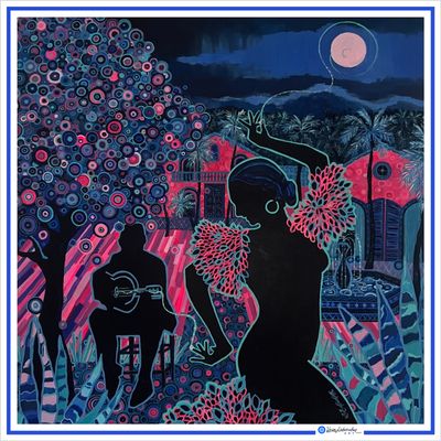 SPANISH WOMAN - silk scarf