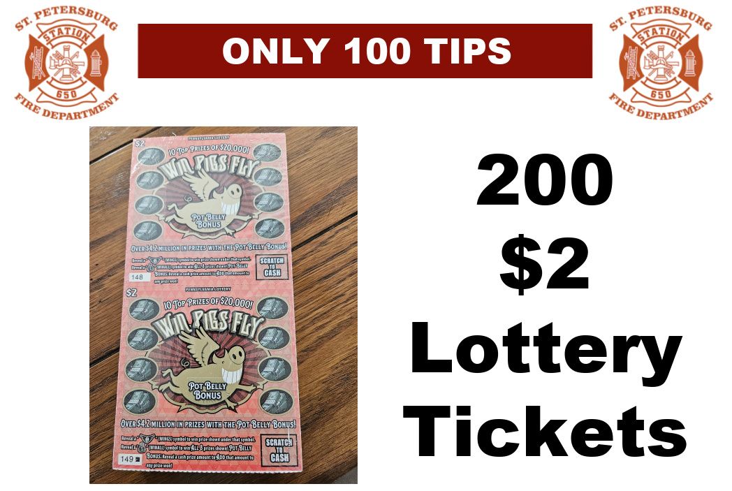 200 $2  Lottery Tickets