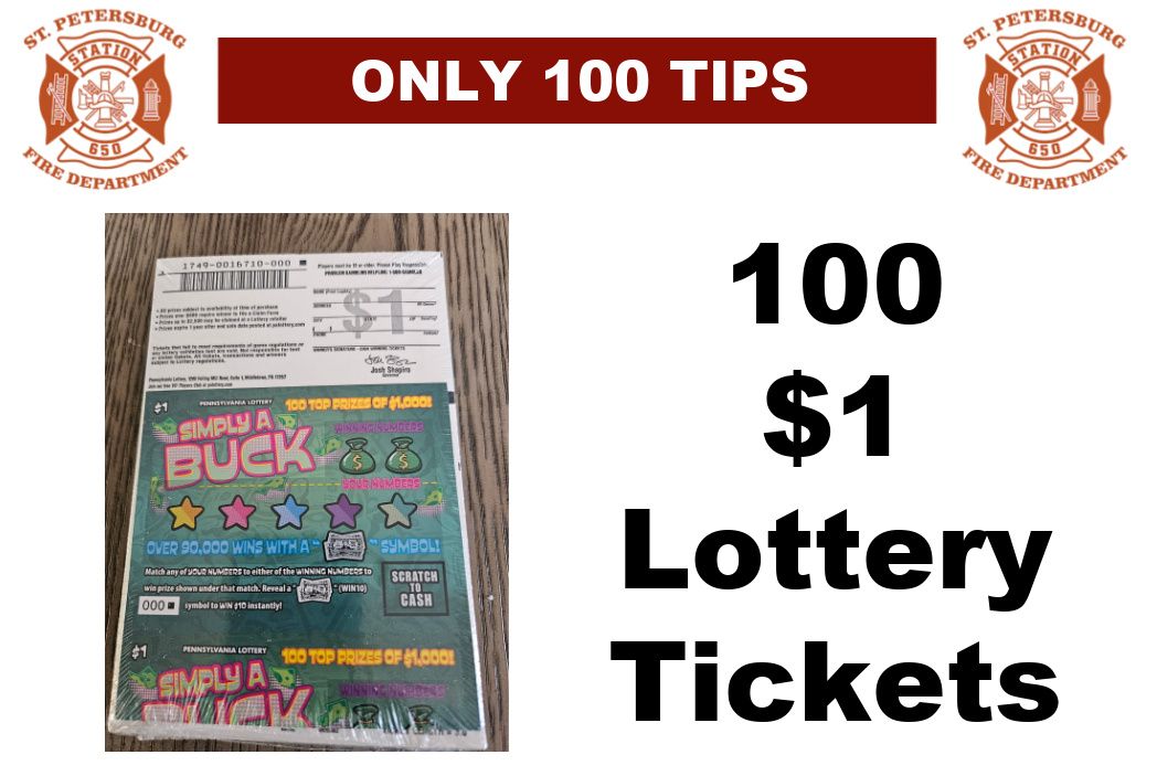 100 $1  Lottery Tickets