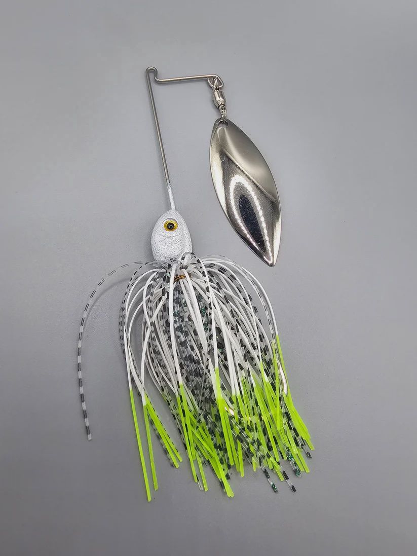 1/2 Chartreuse N White Short Arm