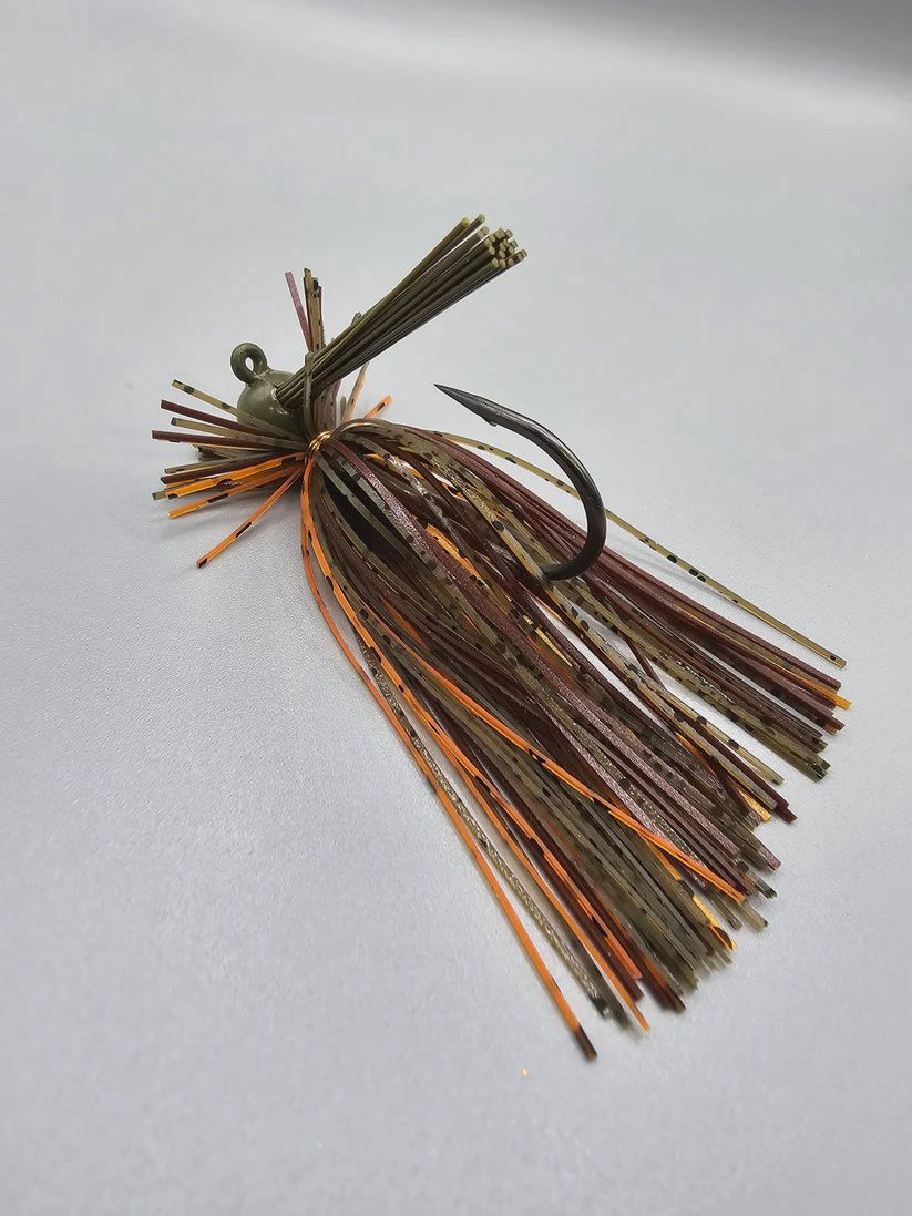 7/16 Green Pumpkin Orange Finesse Jig