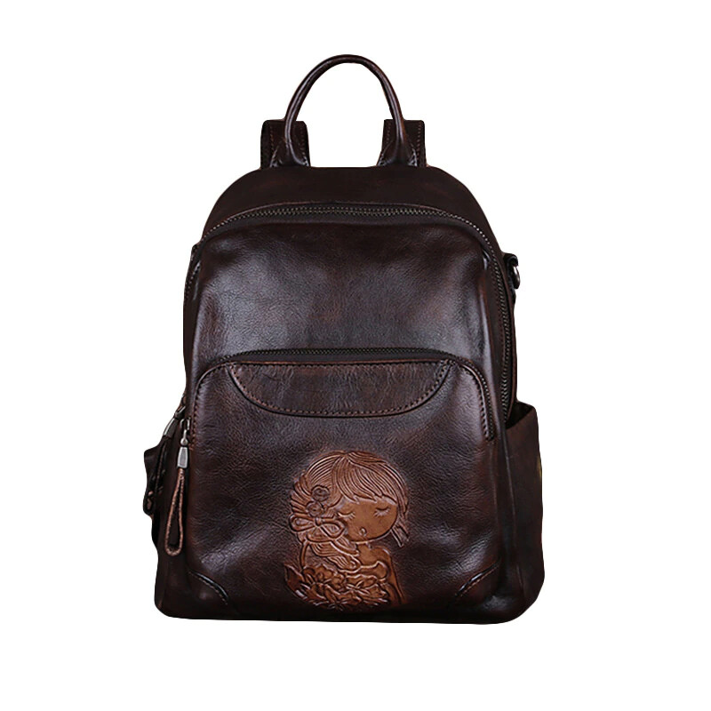 Leather Women's backbag
