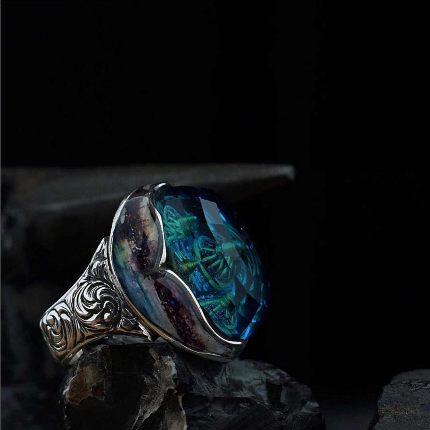 ​Aqua Marine Sterling Silver Ring
