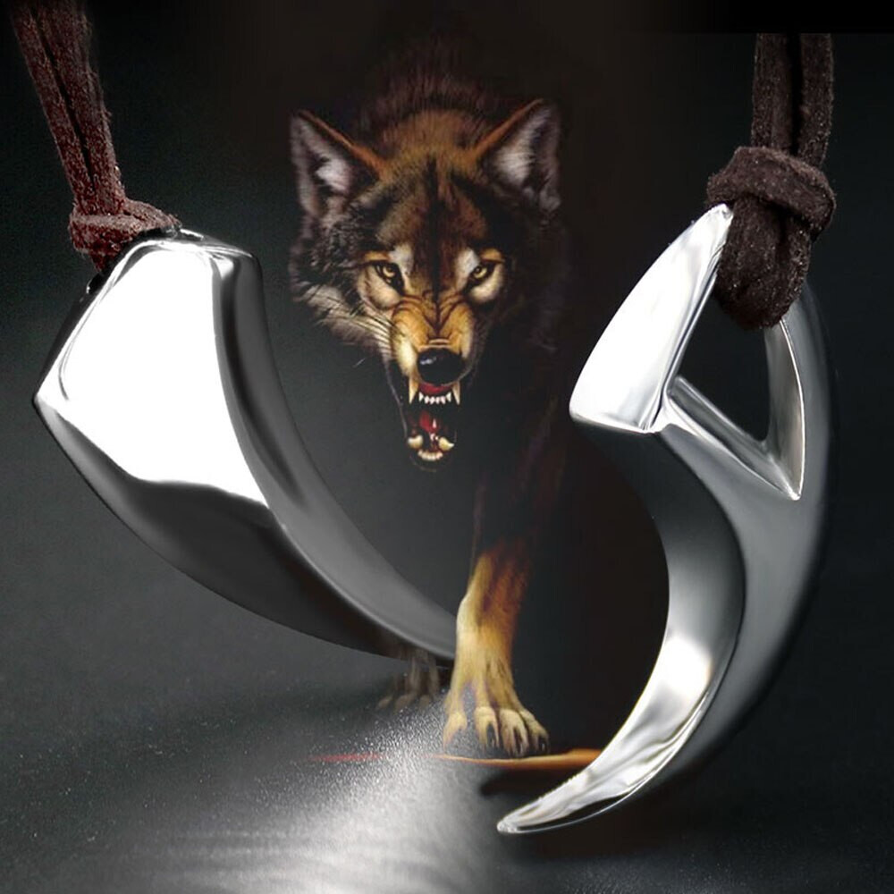 ​Stainless Steel Viking Wolf Pendant