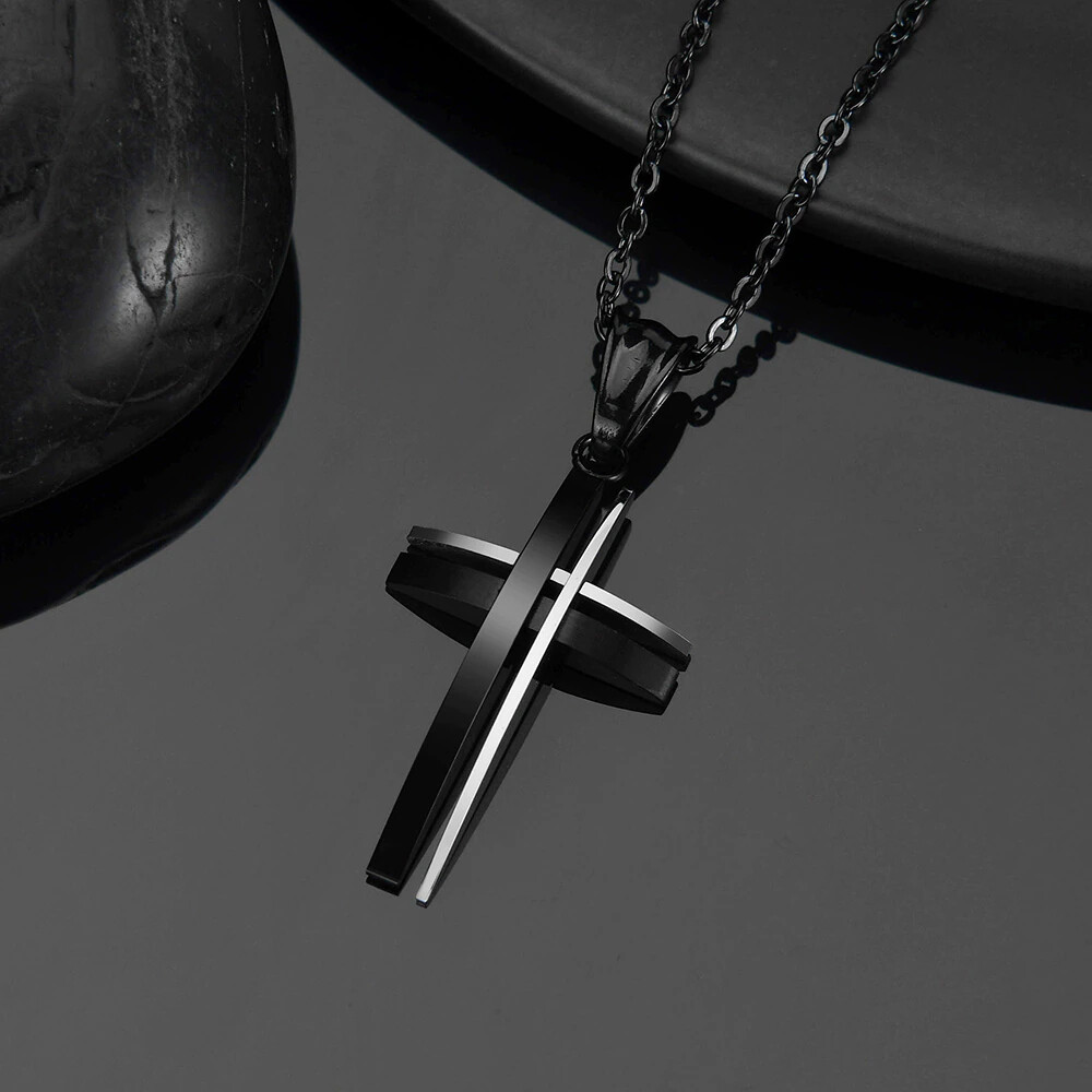 ​Simple Cross Necklace Stainless Steel