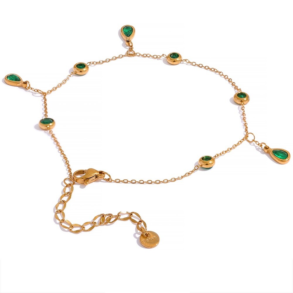 ​Stainless Steel Gold Color Anklet