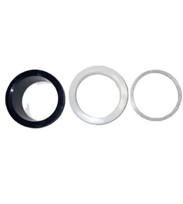 CMP 2" Diverter Wall Fitting w / Nut &amp; Gasket: Black