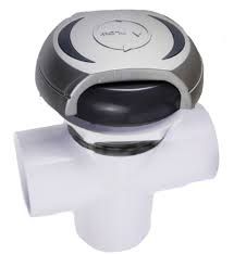 CMP 2&quot; Halo Diverter Valve Assembly Enclosed: Black/Silver/Black (no wall fitting)(New Style Cap)