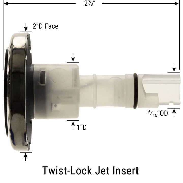 CMP 2&quot; PL Jet Int Halo Directional: Stnl Steel/Black/Black/Black