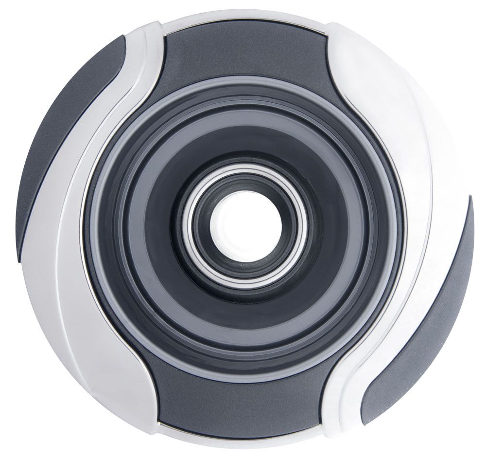 4.25&quot; PL Jet Int Leaf Directional; SS Escutcheon/ Black Flange / Black Leaf Insert / Clear Xylex Nozzle / Black Nozzle Ring