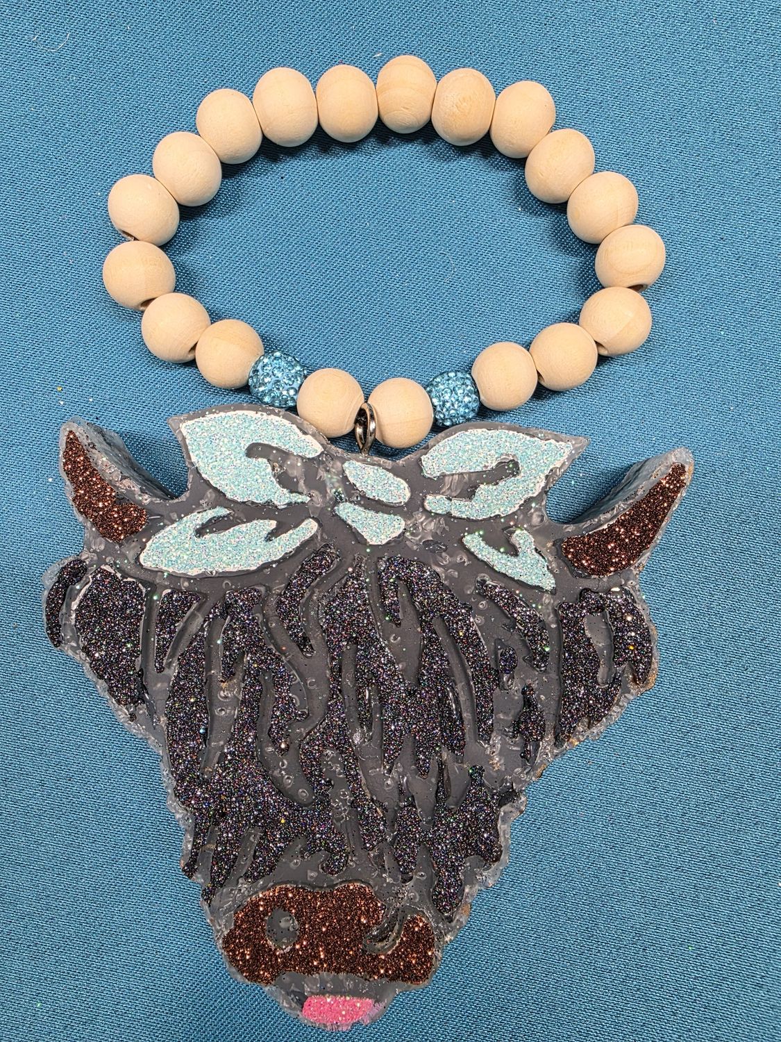 Bull with Bow - Peppermint Mocha