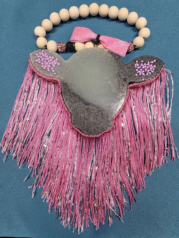 Cow with Pink Fringe - Popcorn