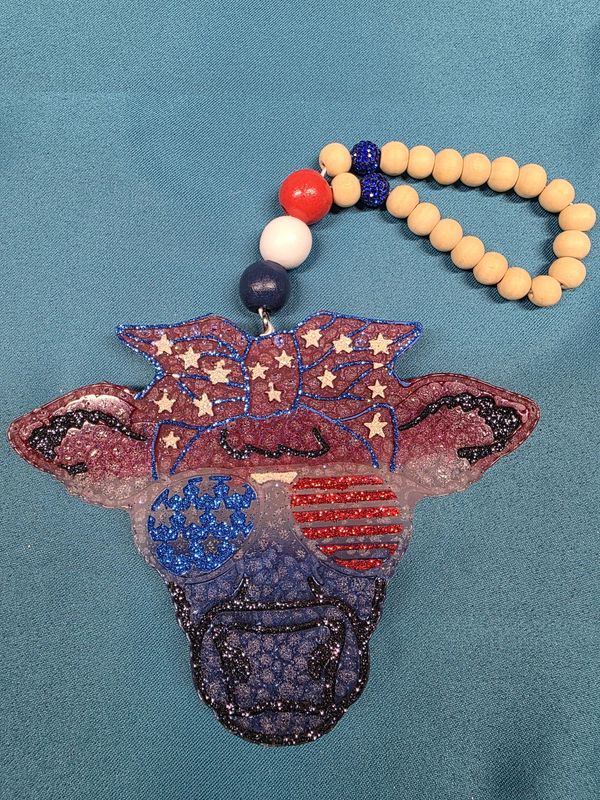 Cow with Sunglasses - Sea Salt &amp; Orchid