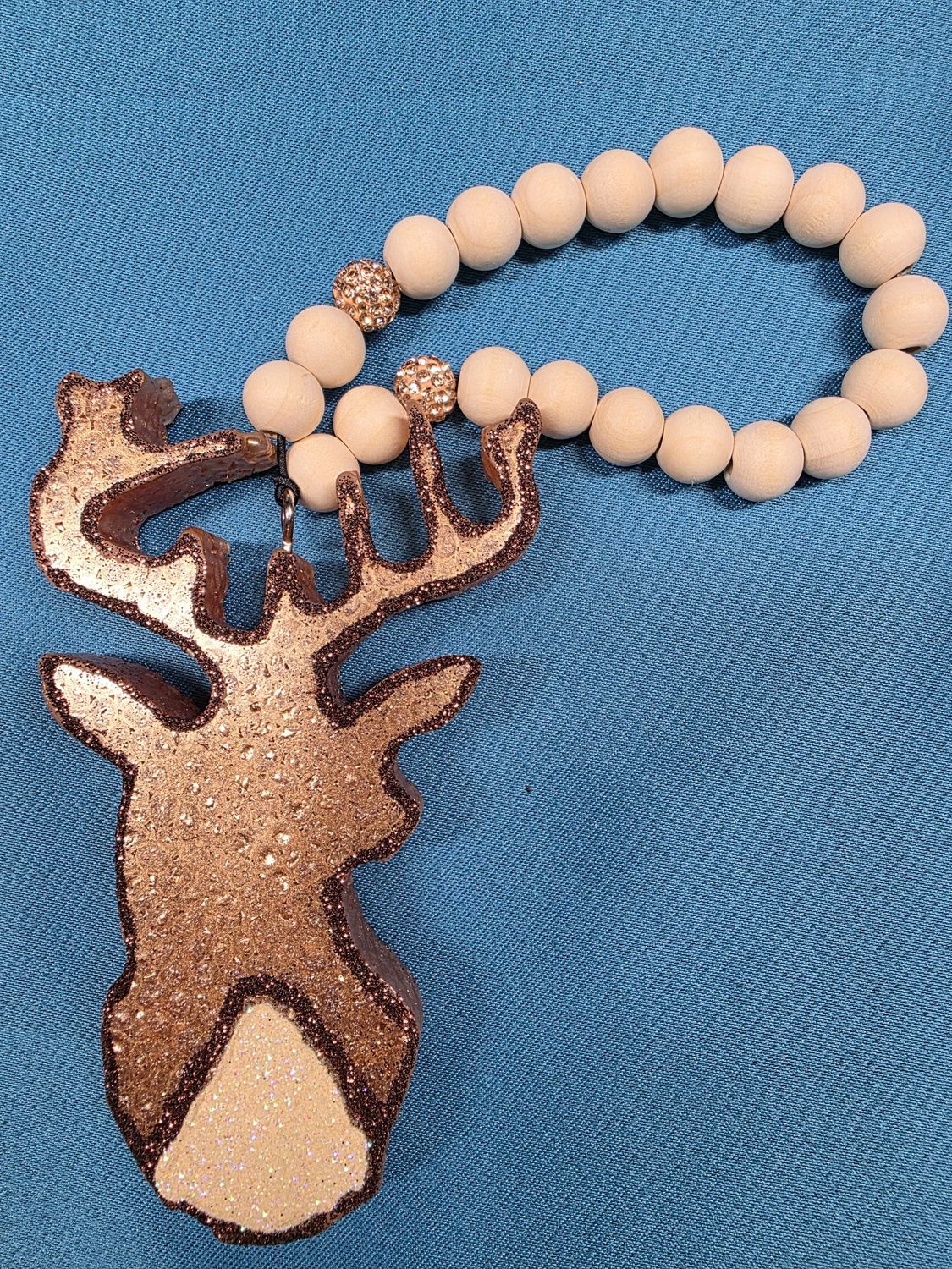 Deer - Antlers - Cactus Flower &amp; Jade