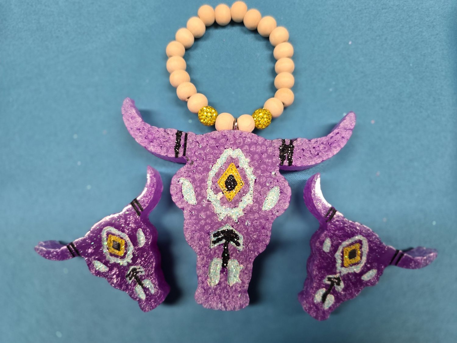 Bull &amp; Vent Clips - Purple - Jellyfish Bubbles