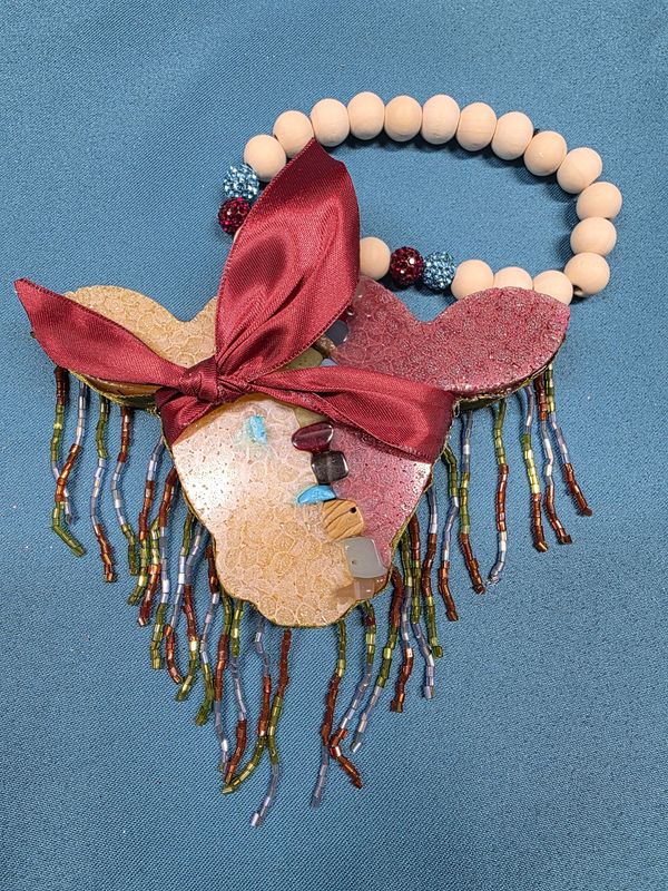 Cow with Fringe - Sea Salt &amp; Orchid