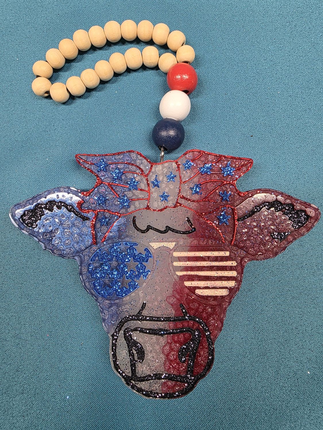 Cow with Sunglasses - Caribbean Escape