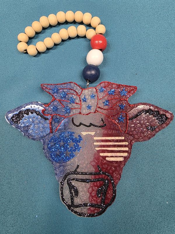 Cow with Sunglasses - Caribbean Escape