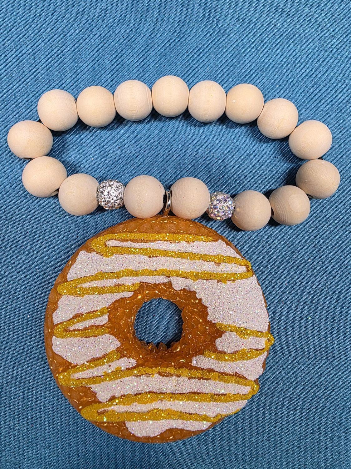 Doughnut with Icing &amp; Yellow Drizzle - Candy Corn