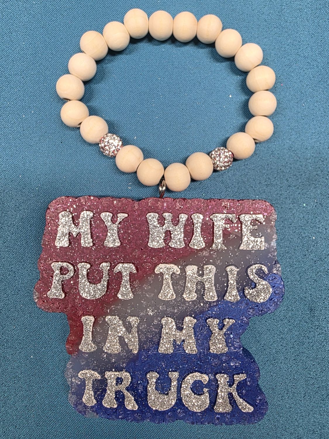 My wife put this in my truck - Apple Maple Bourbon