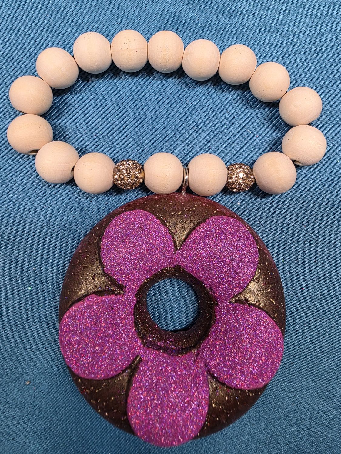 Doughnut w/ Flower - Peppermint Mocha