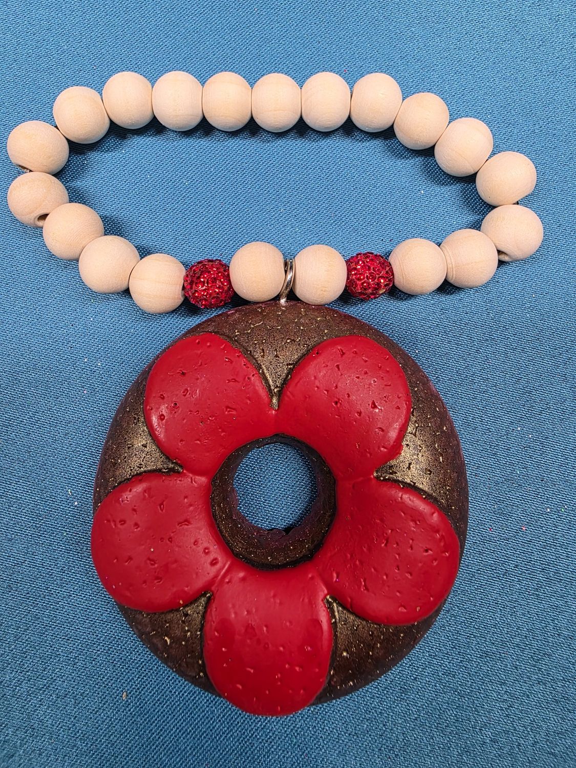 Doughnut with Flower - Peppermint Mocha