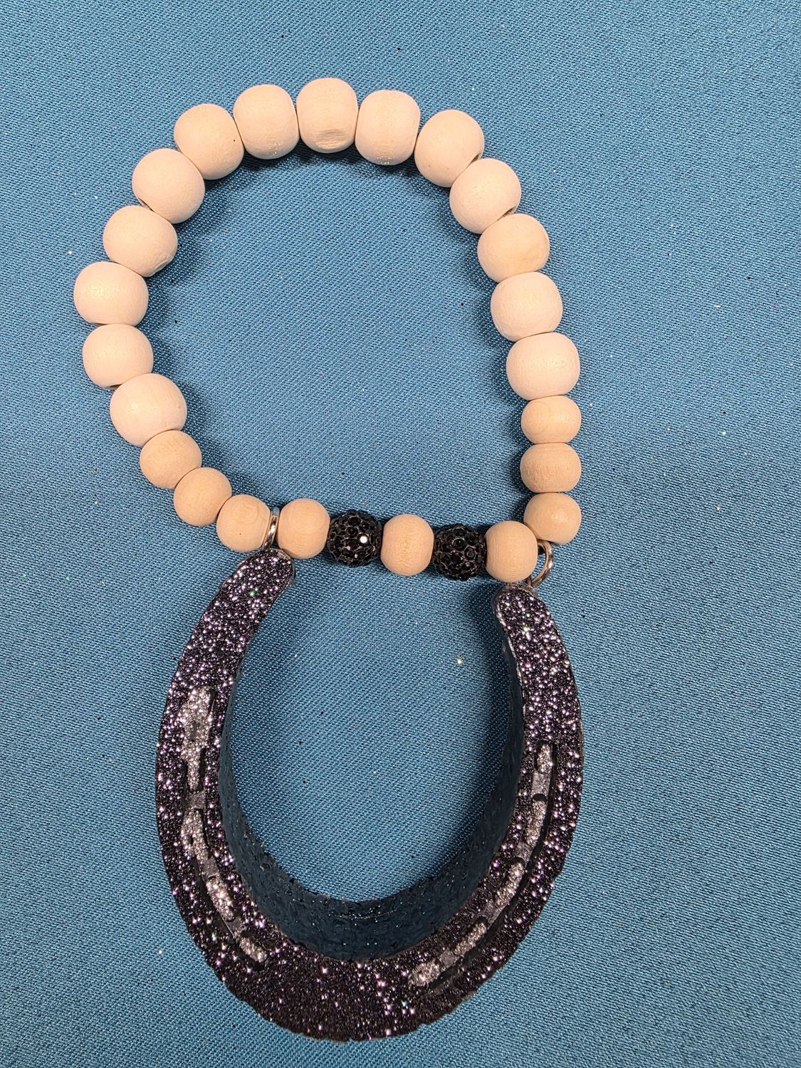 Horseshoe - Cactus Flowers &amp; Jade