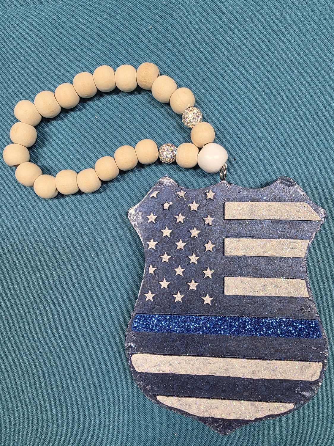 Police Shield Dark Blue - Popcorn