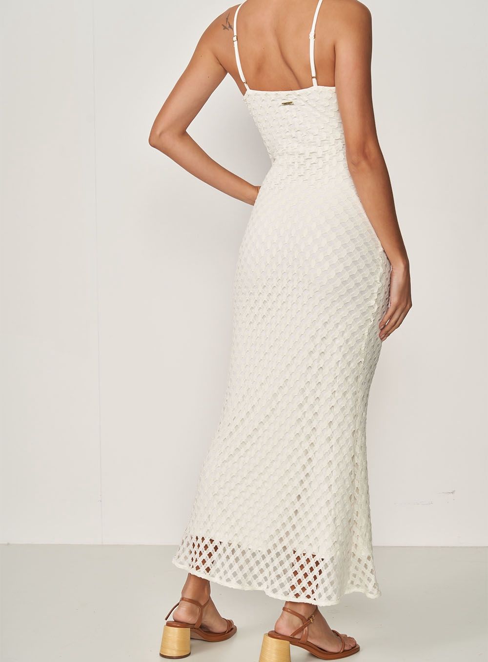 AGADIR MACRAME SLIM DRESS