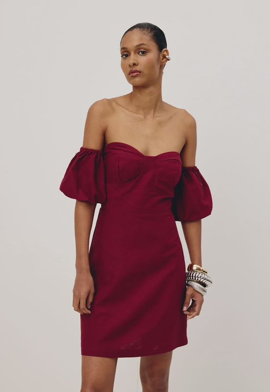 BROWN BALONE SHORT DRESS