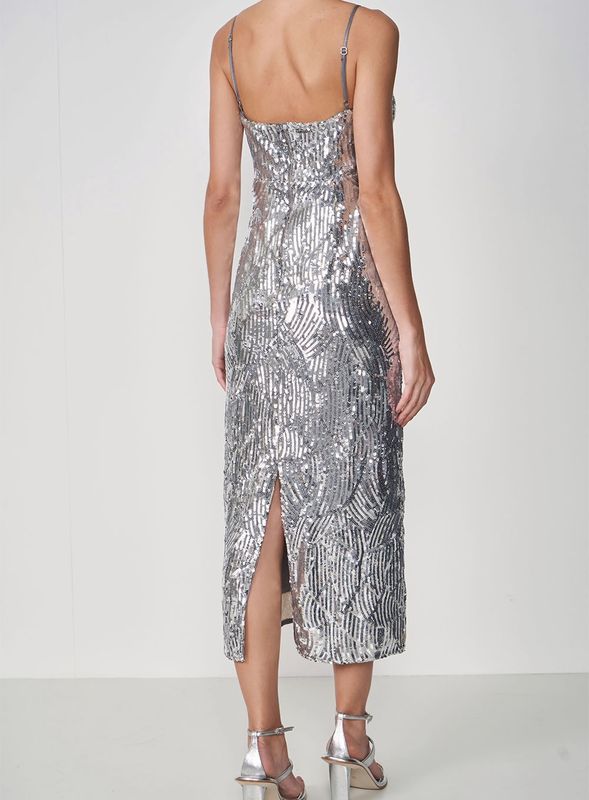 Radiante Silver Sequin  Dress