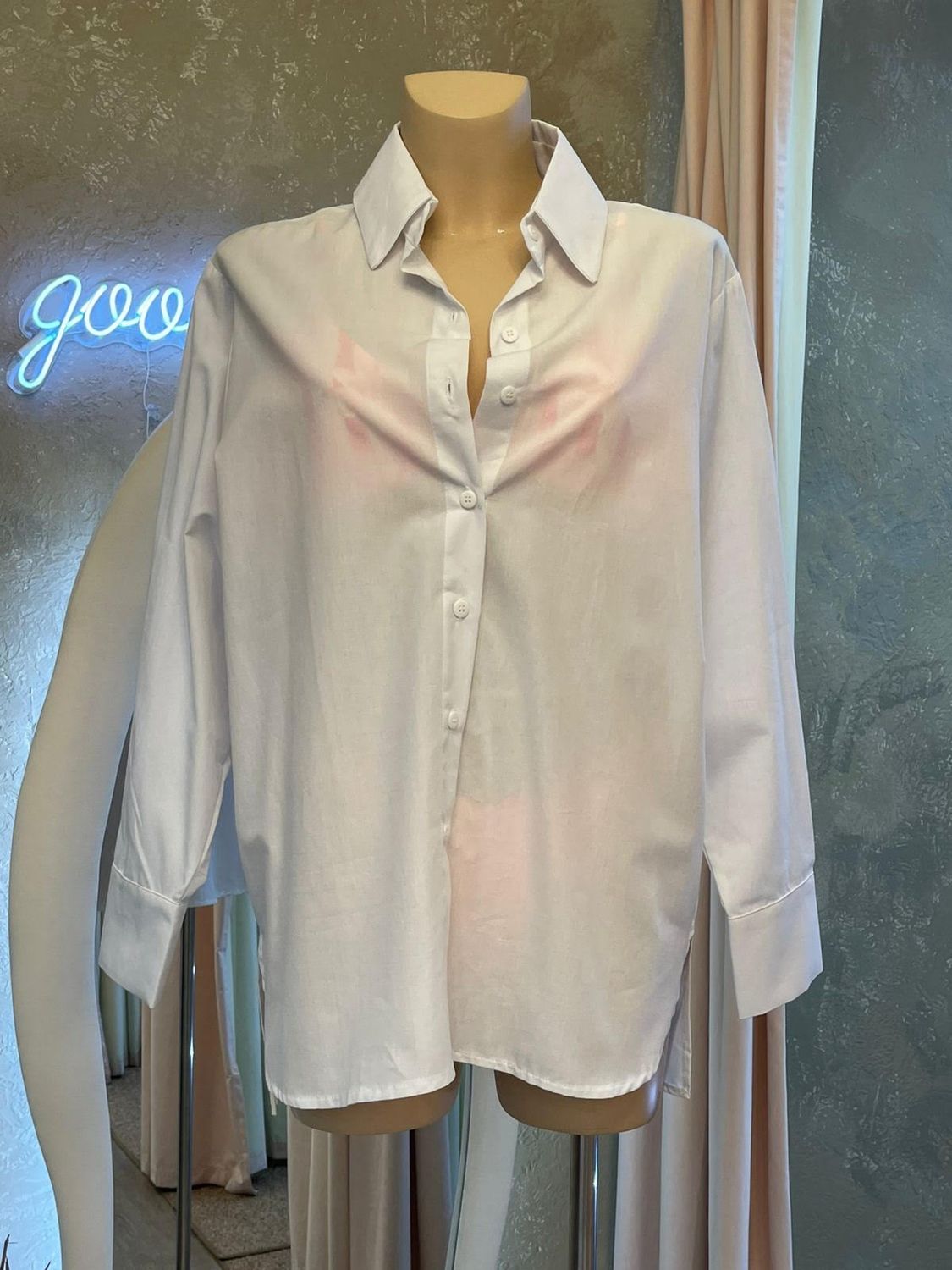 LISA OVERSIZE WHITESHIRT