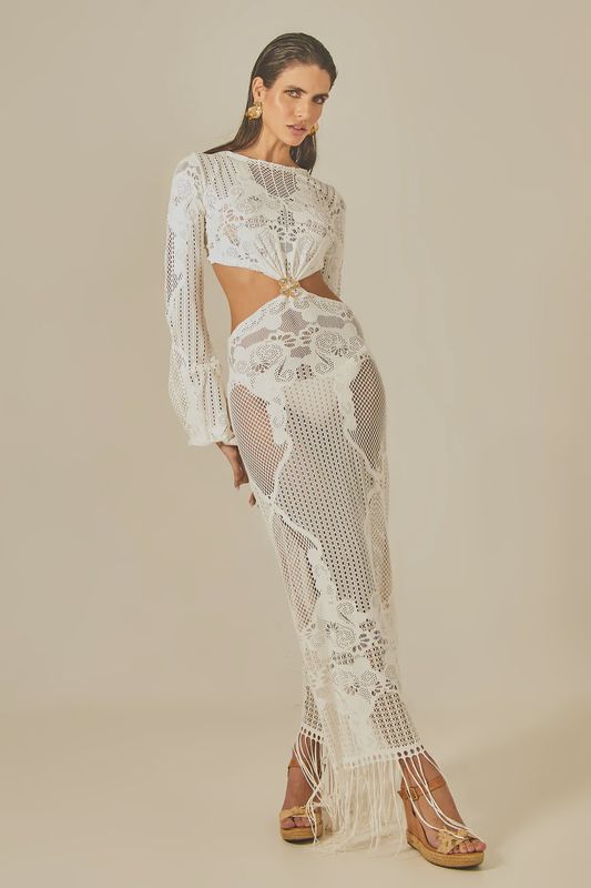 RIMINI DRESS OFF WHITE