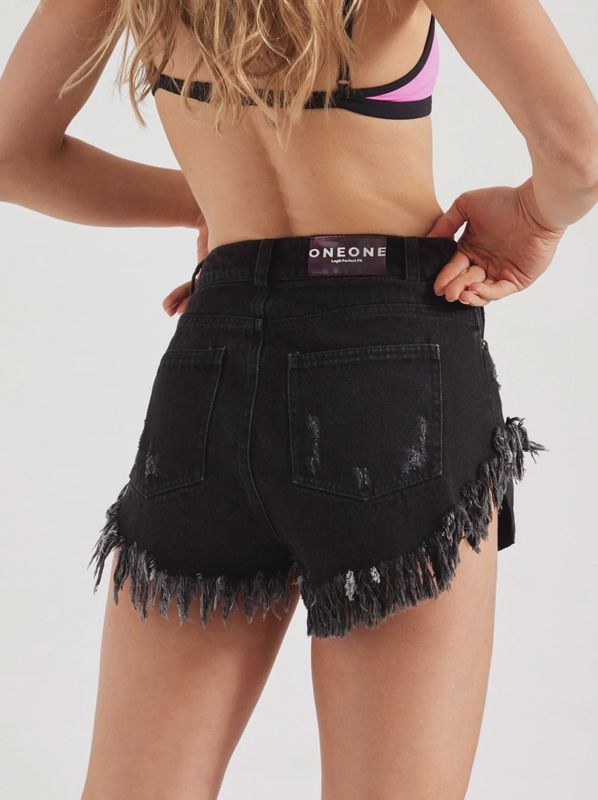 ROSE SHORT BLACK DENIM- FINAL PRICE $590