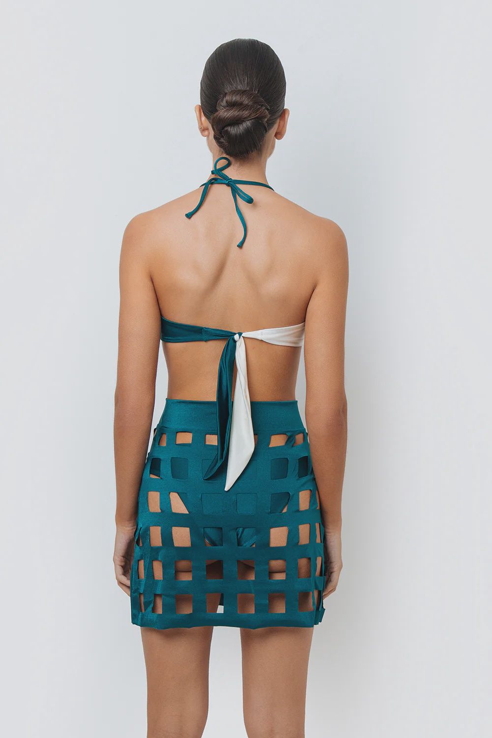 MELINA AZURE LASER CUT SKIRT
