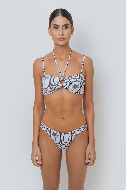 ANAHI NAVY PALMS TOP VICTORIA NAVY PALMS BOTTOM (BIKINI SET)