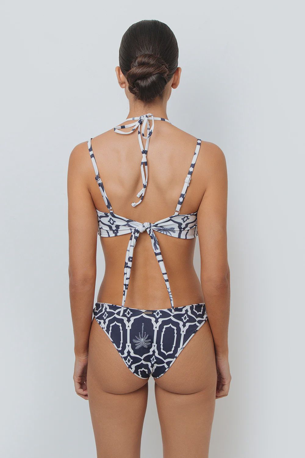 ANAHI NAVY PALMS TOP VICTORIA NAVY PALMS BOTTOM (BIKINI SET)