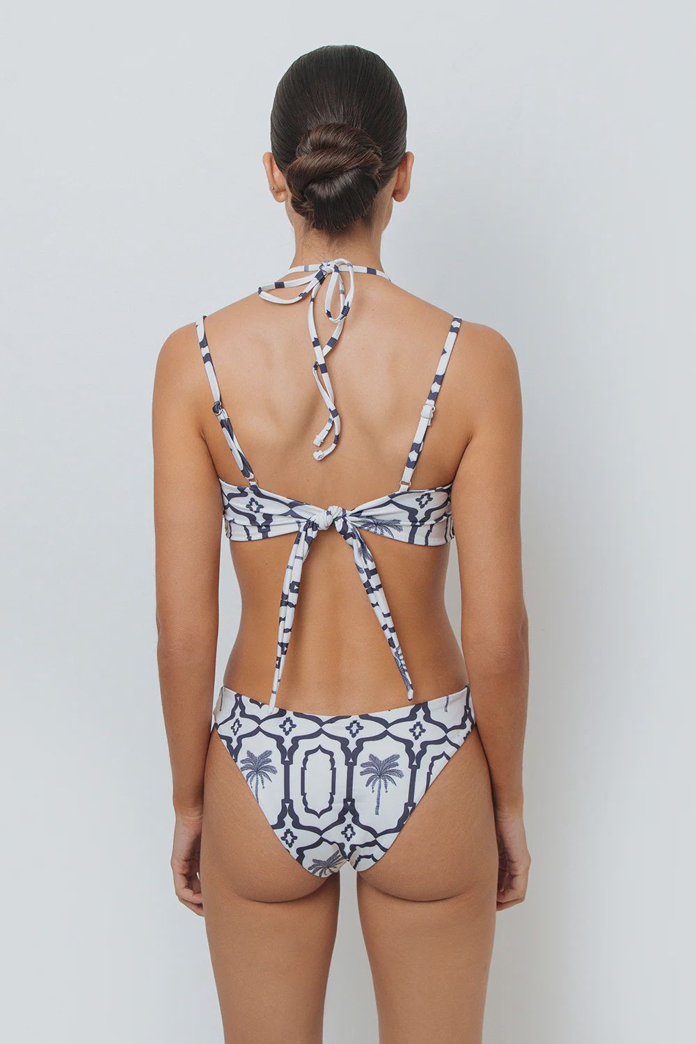ANAHI NAVY PALMS TOP VICTORIA NAVY PALMS BOTTOM (BIKINI SET)