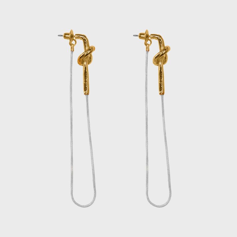 KNOT EARRINGS GOLD SILVER