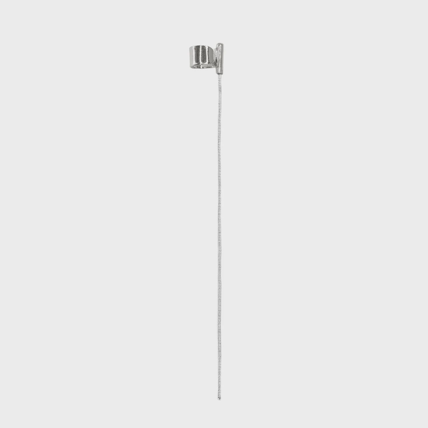 LONG MIXED EARCUFF SILVER