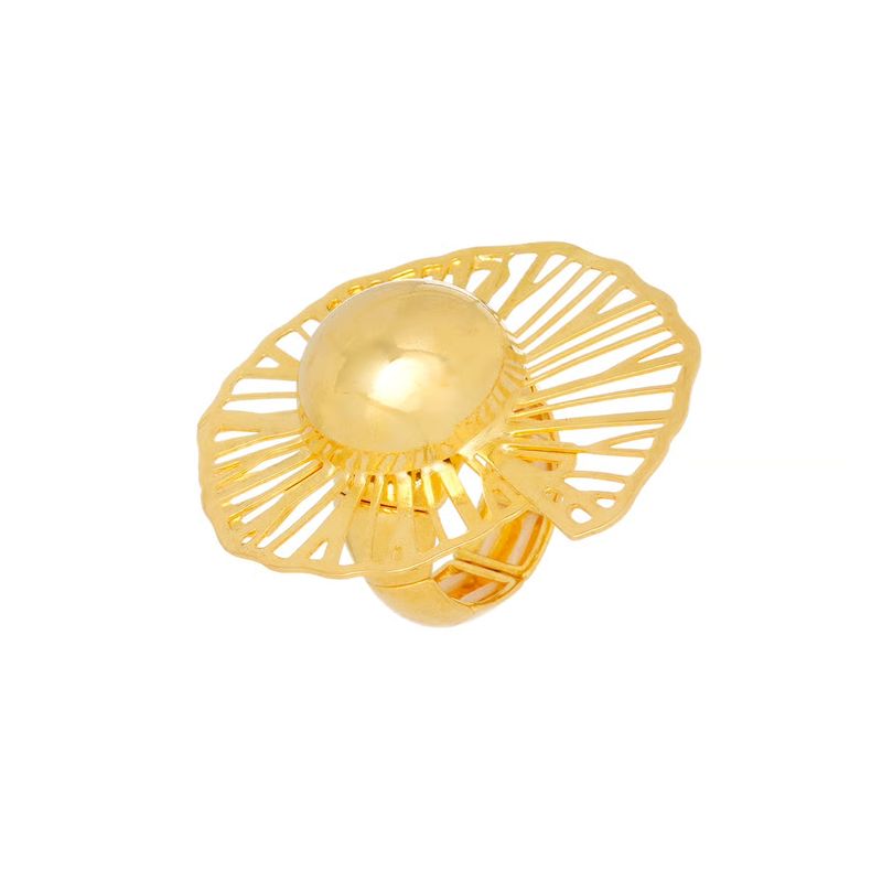 GOLD SHELL  ADJUSTABLE RING