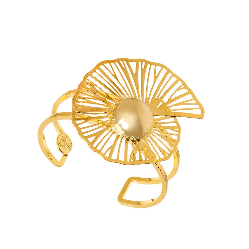 GOLD SHELL BRACELET, Colour: GOLD