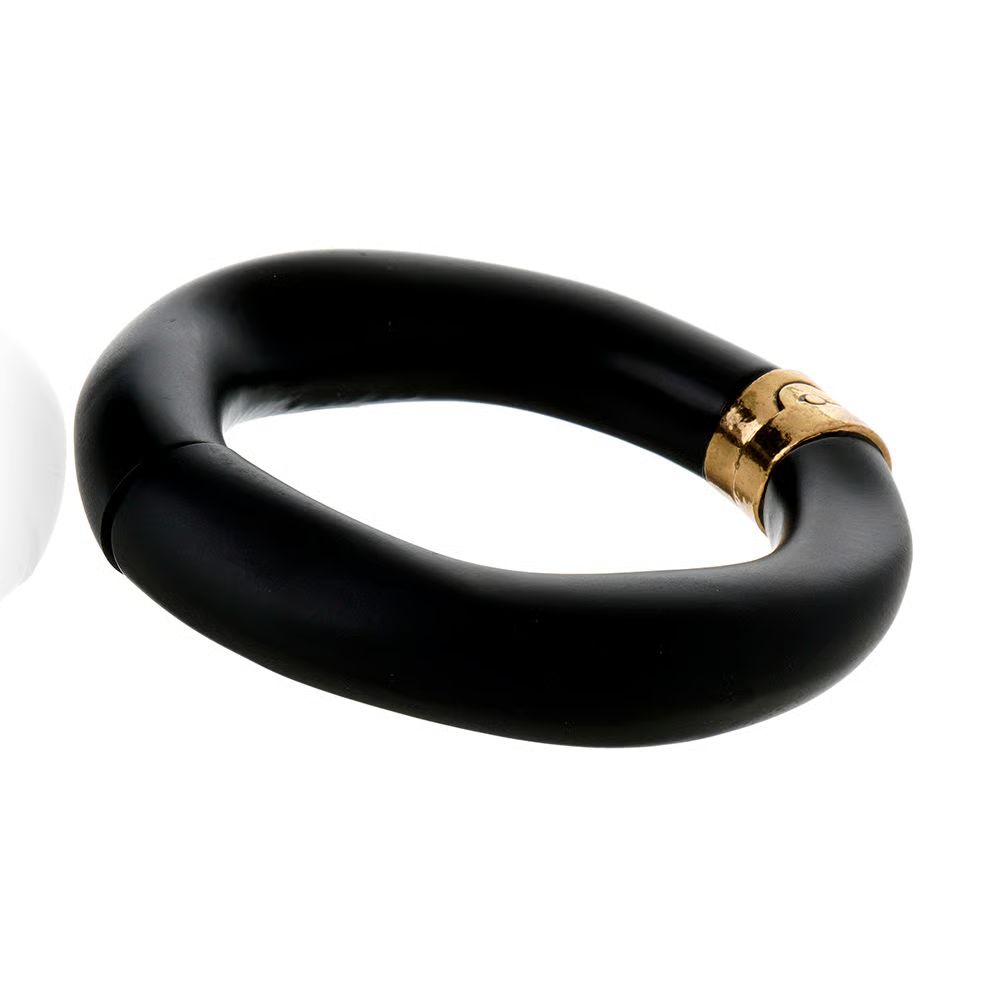 BLACK  AND GOLD FELINA BRACELET, Colour: BLACK/GOLD