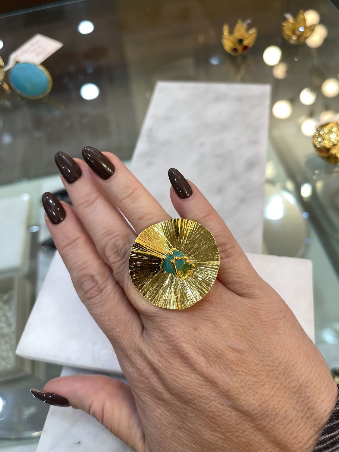 GOLD MAXI RING, Size: ADJUSTABLE